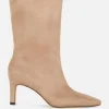 Faux Suede Stiletto Boots