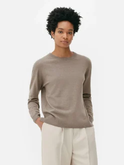 Fine Knit Crew Neck Sweater