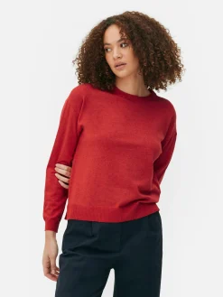 Fine Knit Crew Neck Sweater