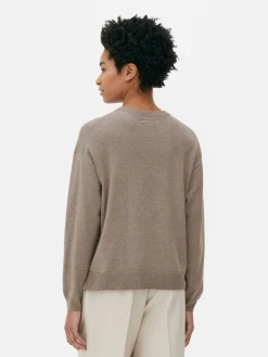 Fine Knit Crew Neck Sweater