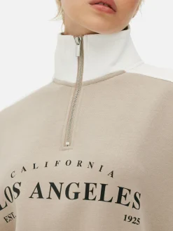 Funnel Neck Graphic Sweatshirt