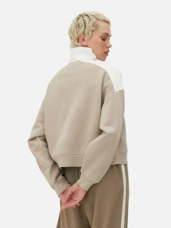 Funnel Neck Graphic Sweatshirt