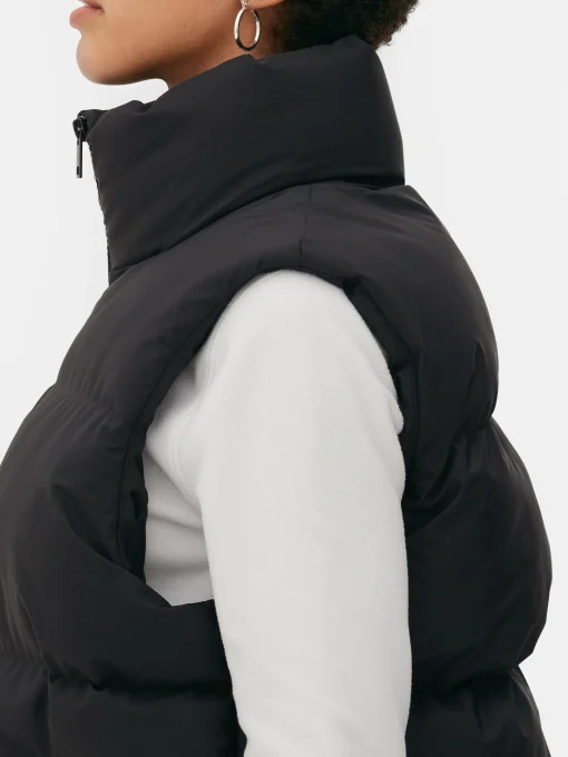 Funnel Neck Padded Vest