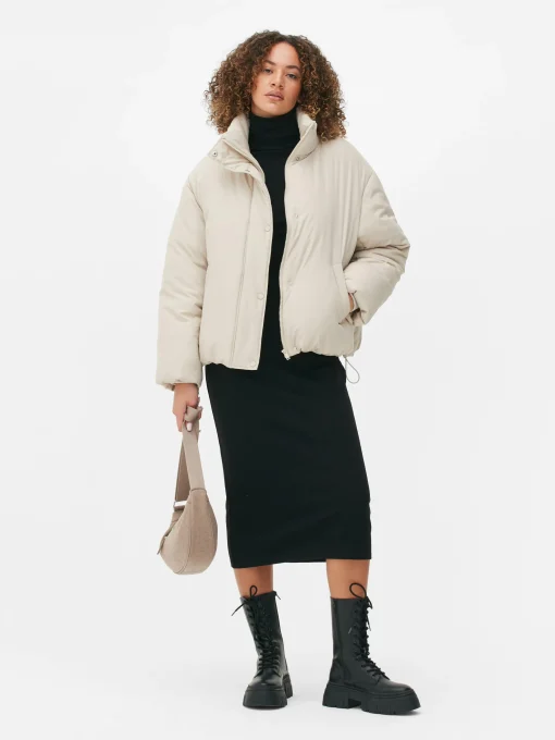 Funnel Neck Puffer Jacket