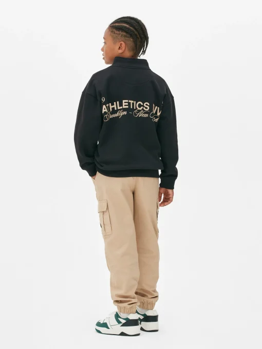 Graphic Funnel Neck Sweatshirt