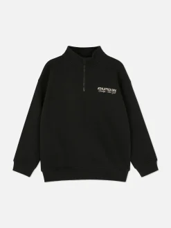 Graphic Funnel Neck Sweatshirt
