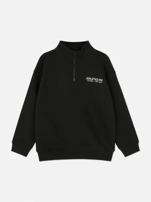 Graphic Funnel Neck Sweatshirt