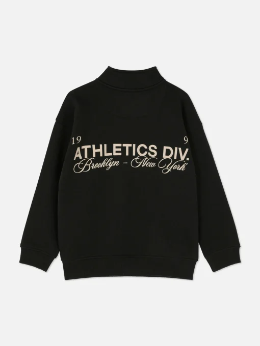 Graphic Funnel Neck Sweatshirt