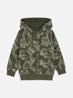 Graphic Zip Hoodie