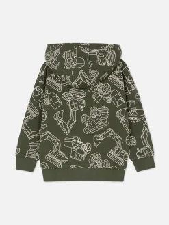 Graphic Zip Hoodie