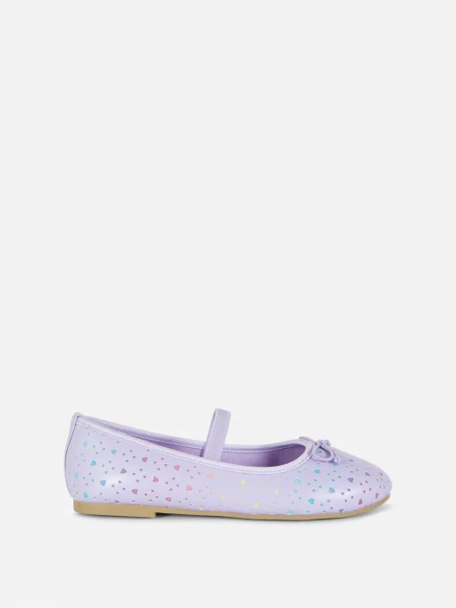 Heart Laser Cut Ballerinas