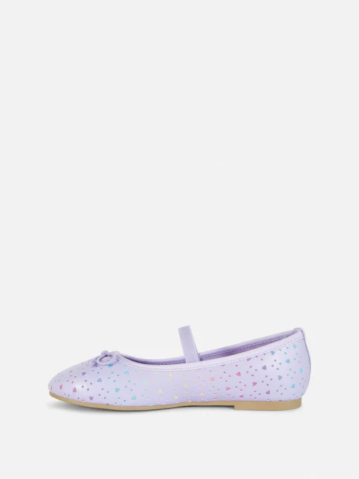 Heart Laser Cut Ballerinas