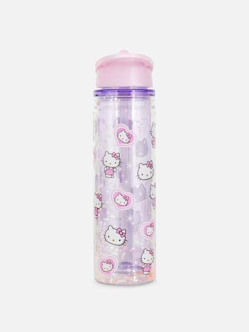 Hello Kitty Glitter Water Bottle