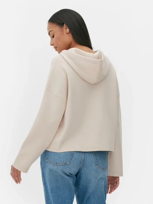 Hooded Knit Bomber Jacket