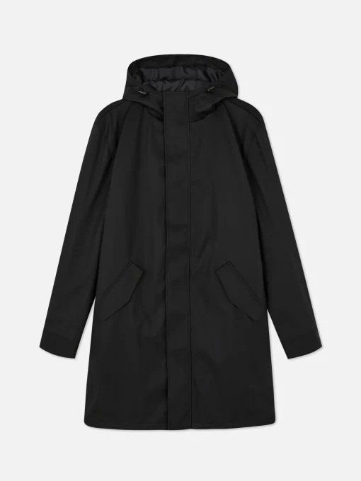 Hooded Rubberized Parka