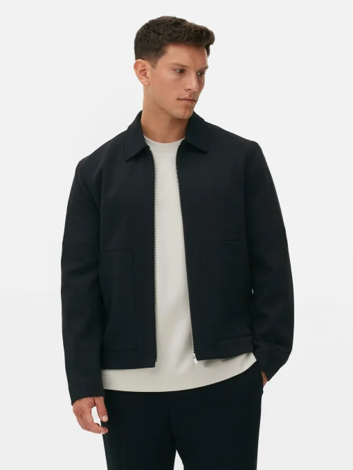 Kem Jersey Knit Zip Jacket
