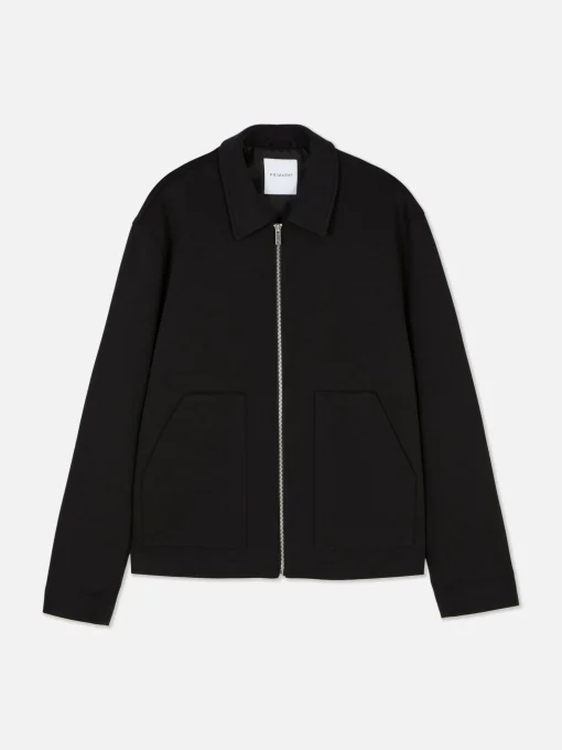 Kem Jersey Knit Zip Jacket