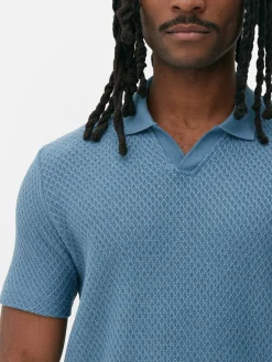Kem Textured Knit Polo