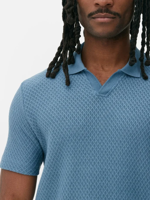 Kem Textured Knit Polo