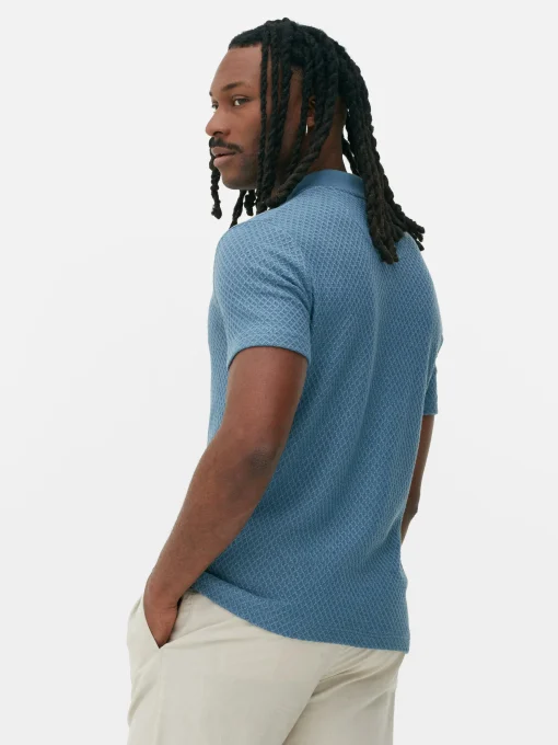 Kem Textured Knit Polo