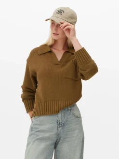 Knit Polo Sweater