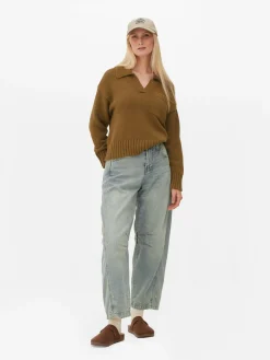 Knit Polo Sweater