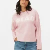Knitted Pullover Slogan Hoodie