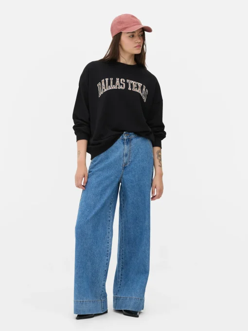 Leopard Dallas Graphic Sweatshirt