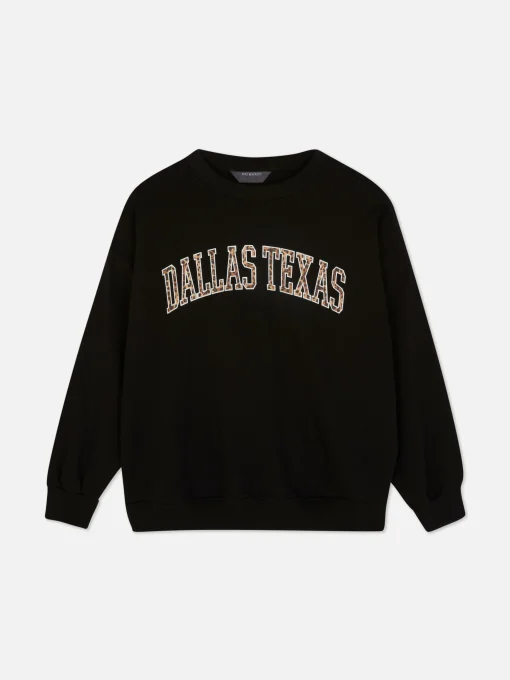 Leopard Dallas Graphic Sweatshirt