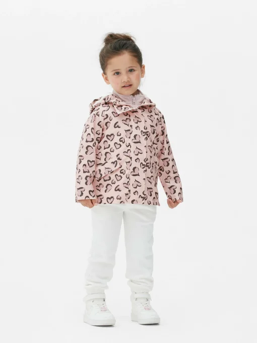 Leopard Heart Raincoat