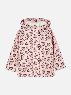 Leopard Heart Raincoat