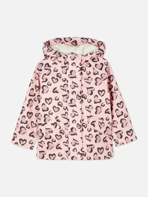 Leopard Heart Raincoat