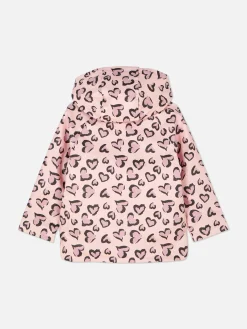 Leopard Heart Raincoat