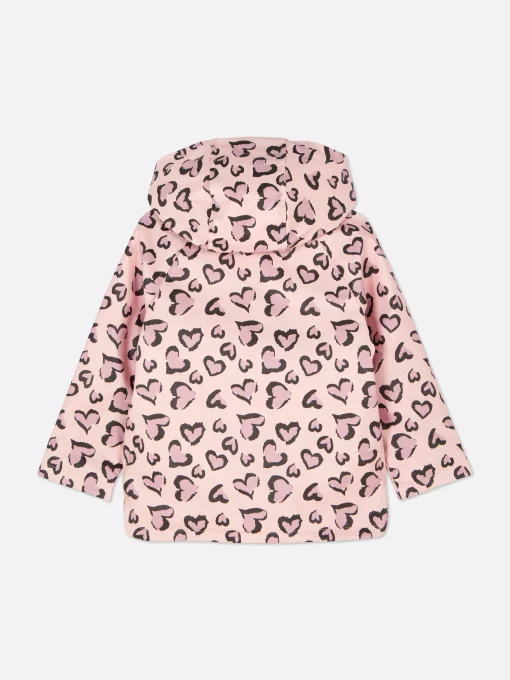 Leopard Heart Raincoat