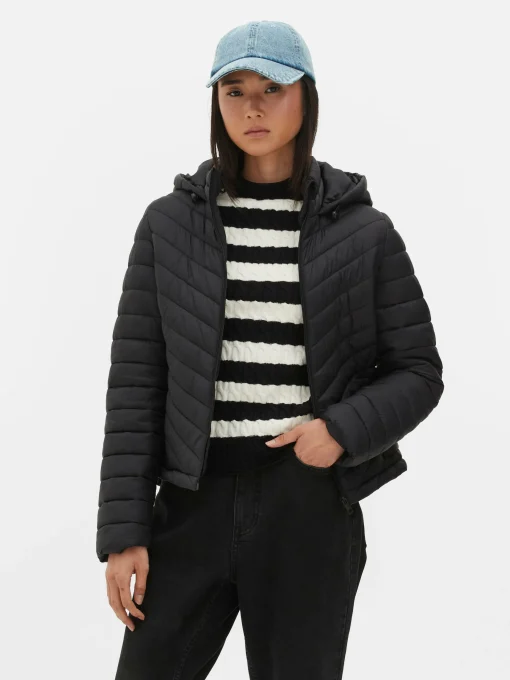 Lightweight Hooded Puffer Jacket