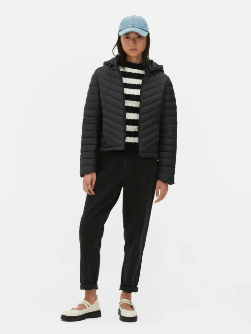 Lightweight Hooded Puffer Jacket
