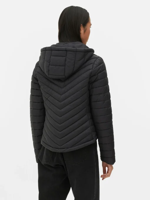 Lightweight Hooded Puffer Jacket