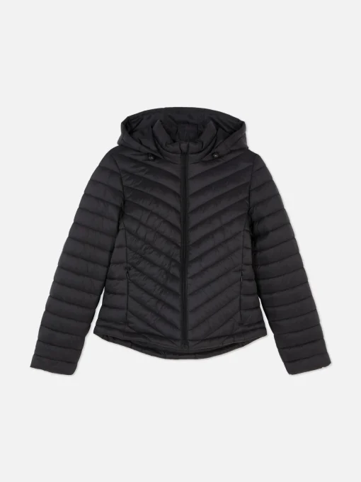 Lightweight Hooded Puffer Jacket