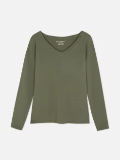 Long Sleeve V-Neck T-Shirt