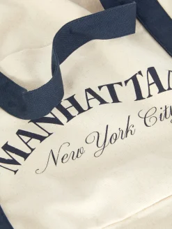 Manhattan Oversized Canvas Tote