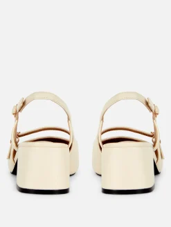 Mary Jane Slingback Block Heels