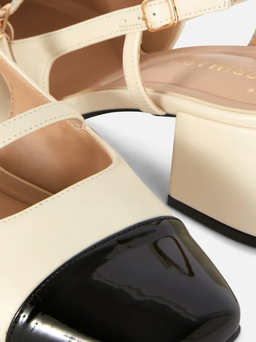 Mary Jane Slingback Block Heels