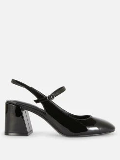 Mary Jane Slingback Court Heels