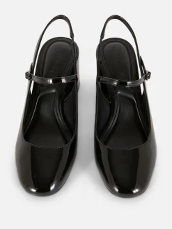 Mary Jane Slingback Court Heels
