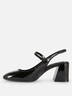 Mary Jane Slingback Court Heels