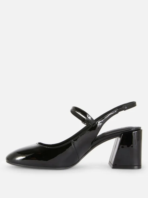 Mary Jane Slingback Court Heels