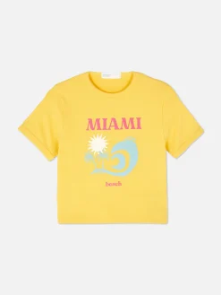 Miami Beach Cropped T-Shirt