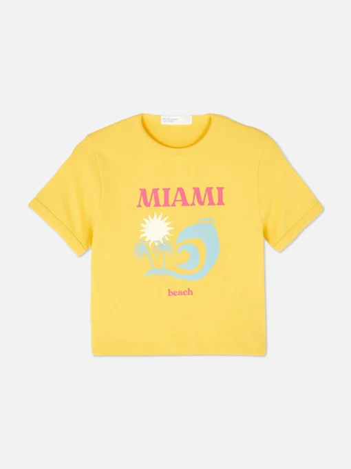 Miami Beach Cropped T-Shirt