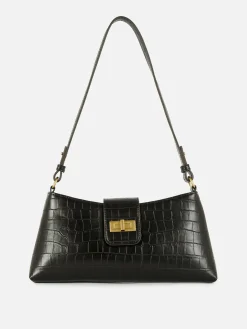 Mock Croc Shoulder Bag