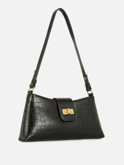 Mock Croc Shoulder Bag